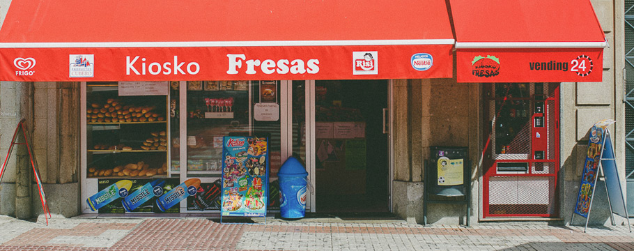 Kiosko Fresas Fotografía entrada