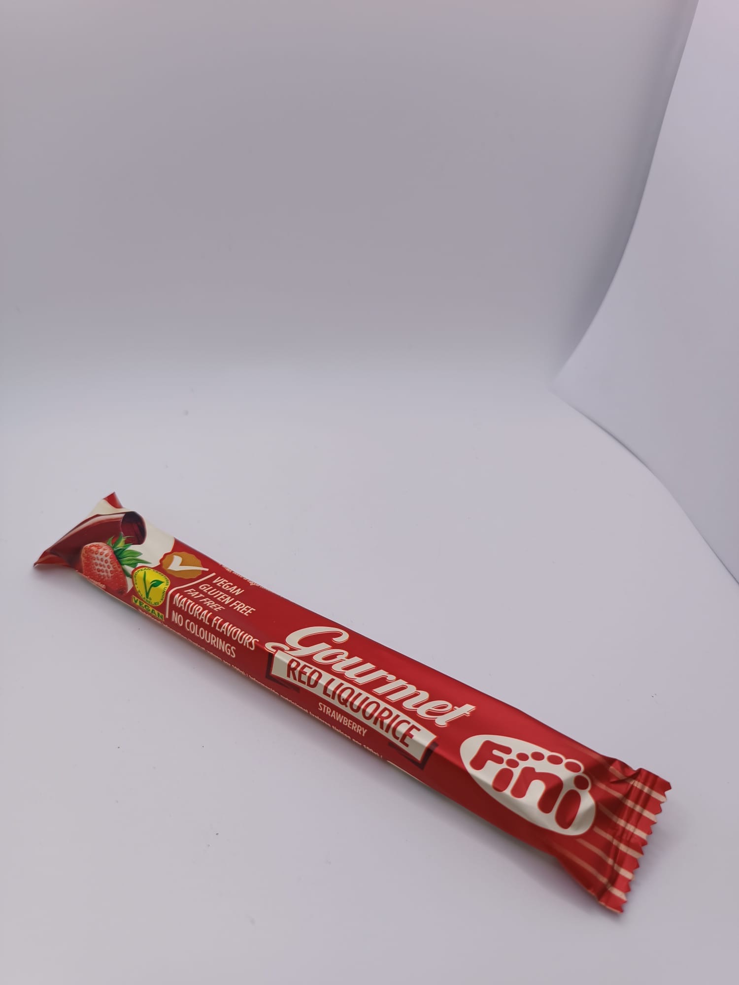 barra-regaliz-fresa-fini Barra Gourmet Red Liquorice sabor fresa Fini vegana y sin gluten